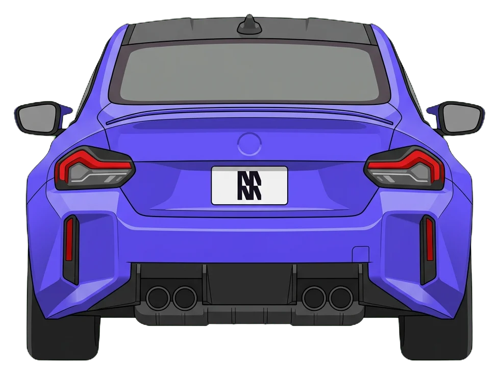 2026 BMW M2 CS Coupe rear elevation sprite