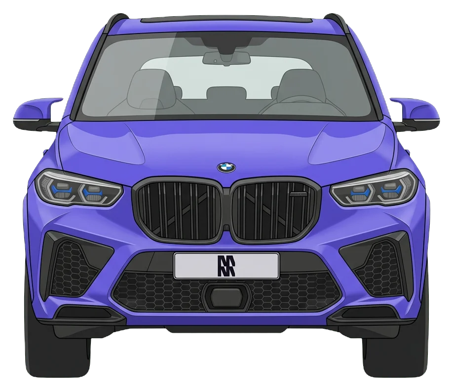 2024 BMW X5 M60i front elevation sprite
